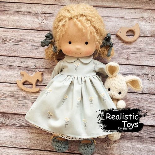 Waldorf Doll Tessa, Soft Toys For Baby , Organic Waldorf Baby Doll