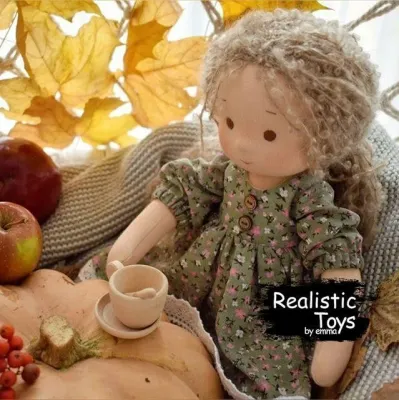 Emma Realistic Toys - Waldorf Doll  Makayla