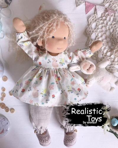 Emma Realistic Toys - Waldorf Doll Emelia