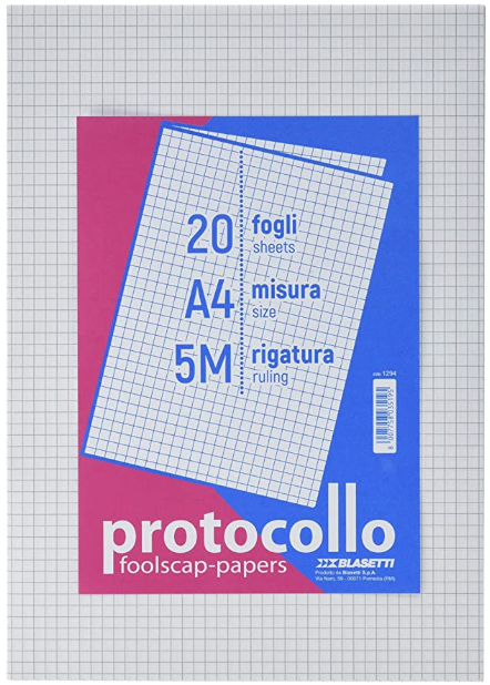 BLASETTI FOGLI PROTOCOLLO 20FG 5M conf. 40pz