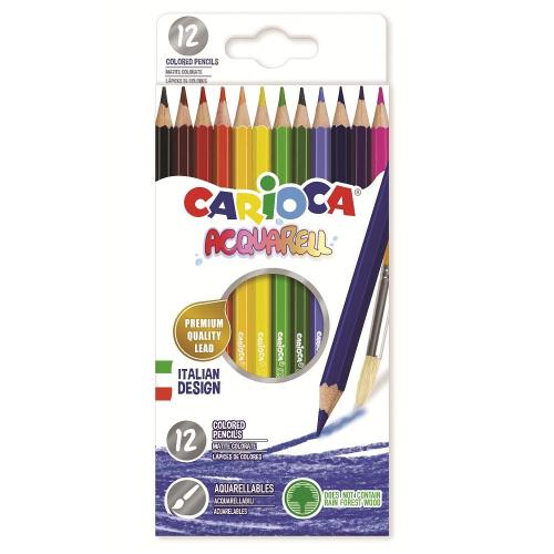 CARIOCA ACQUARELL 12 MATITE ACQUERELLABILI conf. da 12pz
