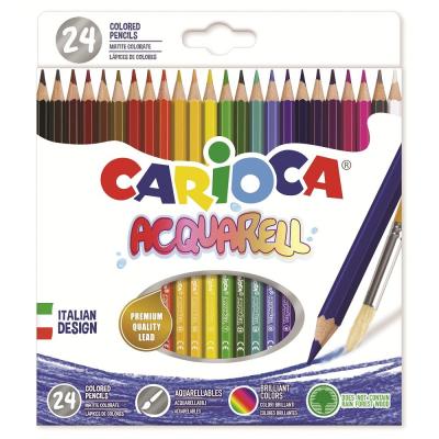 CARIOCA ACQUARELL 24 MATITE ACQUERELLABILI conf. da 6pz