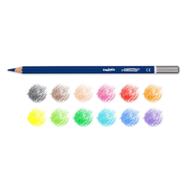 CARIOCA ACQUARELL 12 MATITE ACQUERELLABILI conf. da 12pz