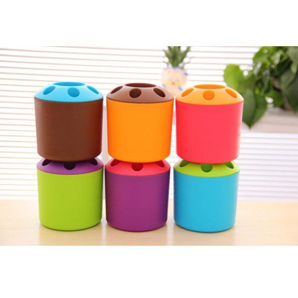 Kreatív otthoni fogkefe tartó Többcélú műanyag fogkefe tárolócső