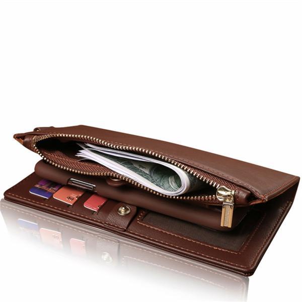 Bőr tok Multifunkcionális 2 az 1-ben Pénztárca Telefon tok iPhone X/8P/8/7P/7/6P/6