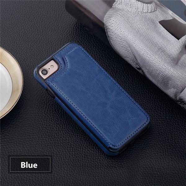 Retro PU bőr tok Iphone X/8P/8/7P/7/6P/6 tokhoz Samsung s9/s9plus/Note8 telefonokhoz