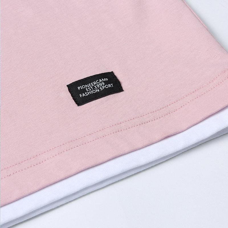 NEER Férfi Divat Új Rózsaszín Pamut Kevert színű pólók