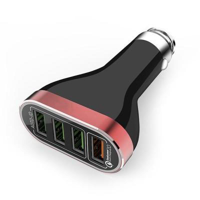33W 4-Port 2.0 USB autós gyorstöltő DC 5V 6.6A autós töltő iPhone Samsung Xiaomi készülékekhez