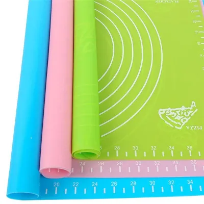 NEER 50*40cm  magas hőmérsékletű élelmiszeripari szilikon alátét mértékegységekkel sütés puha vágódeszka
