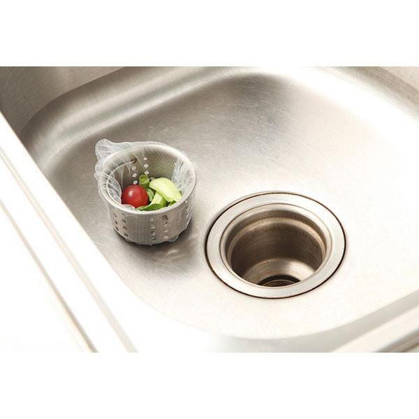 Konyhai kellékek Szűrés 100 csomag Konyhai mosogató Hordozható Szivárgás Net Filter Szemétzsák