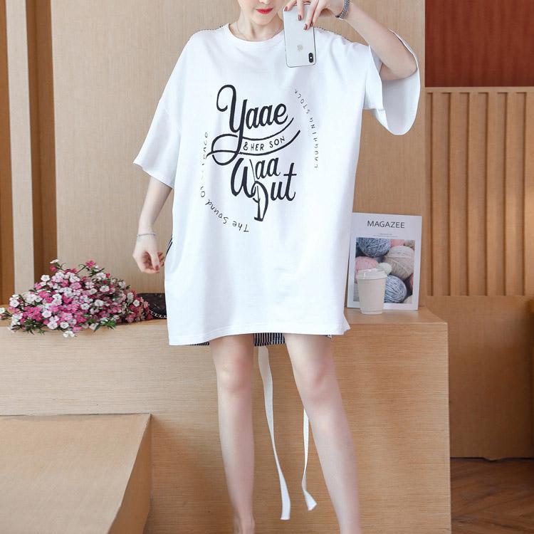 pólók ruha kifordítható ruha csíkos laza rövidujjú zsebes ruha