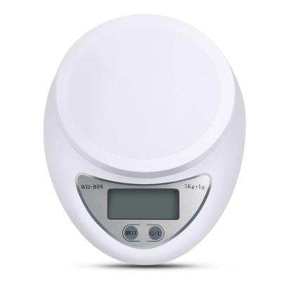 NEER hordozható 5 kg digitális konyhai mérleg, LCD kijelzős étel mérleg