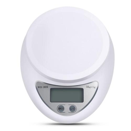 NEER hordozható 5 kg digitális konyhai mérleg, LCD kijelzős étel mérleg