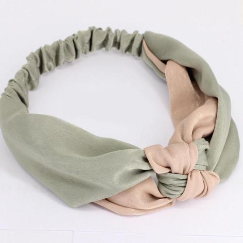 Női Egyszerű, keresztbe húzható, színes, szatén hajpánt, hajtartó, díszes bandana