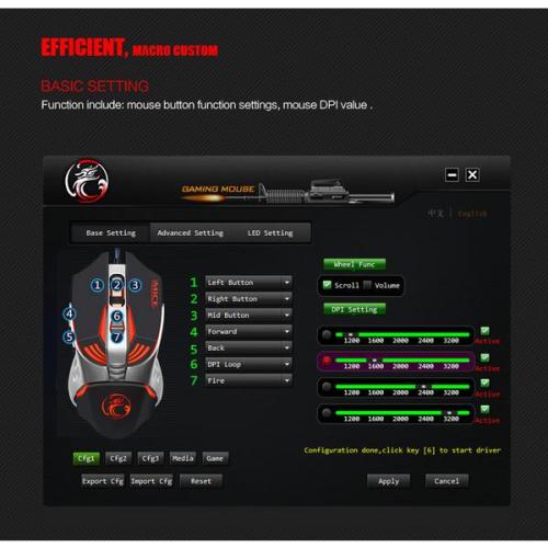 V5 játék Eat csirke egér USB programozás Négy színű mechanikus egér