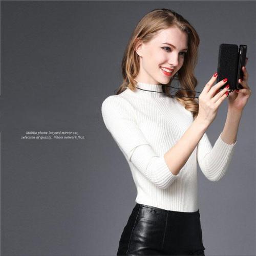 Luxusos divatos lány tükör tok Apple IPhone X/8p/8/7p/7/6p/6 mágneses tok