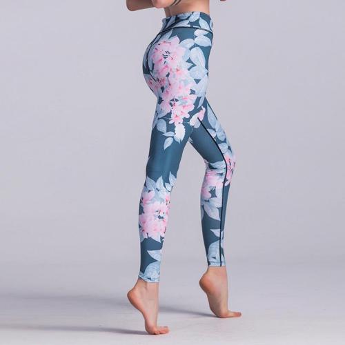 NEER Sport leggings magas derekú szoros nadrág szexi futáshoz trnához virágos jóga nadrág harisnya