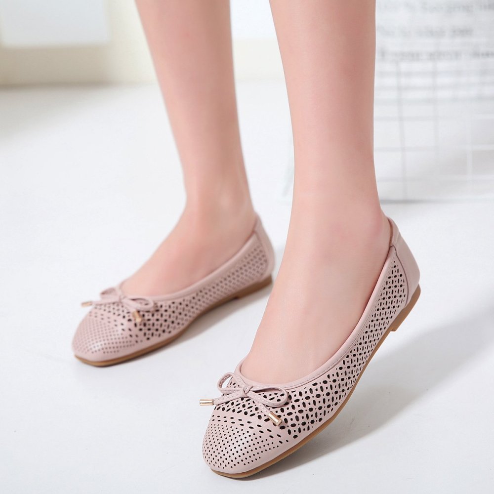 Női alkalmi lapos cipő, divatos masnis cipő, puha lusta cipők