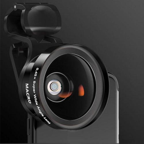 Professzionális univerzális HD kamera fényképezőgép objektívek Nagylátószögű makró objektív klippekel 2az1-ben Iphone készlet