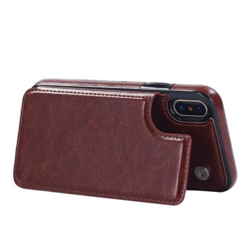 Retro PU bőr tok Iphone X/8P/8/7P/7/6P/6 tokhoz Samsung s9/s9plus/Note8 telefonokhoz