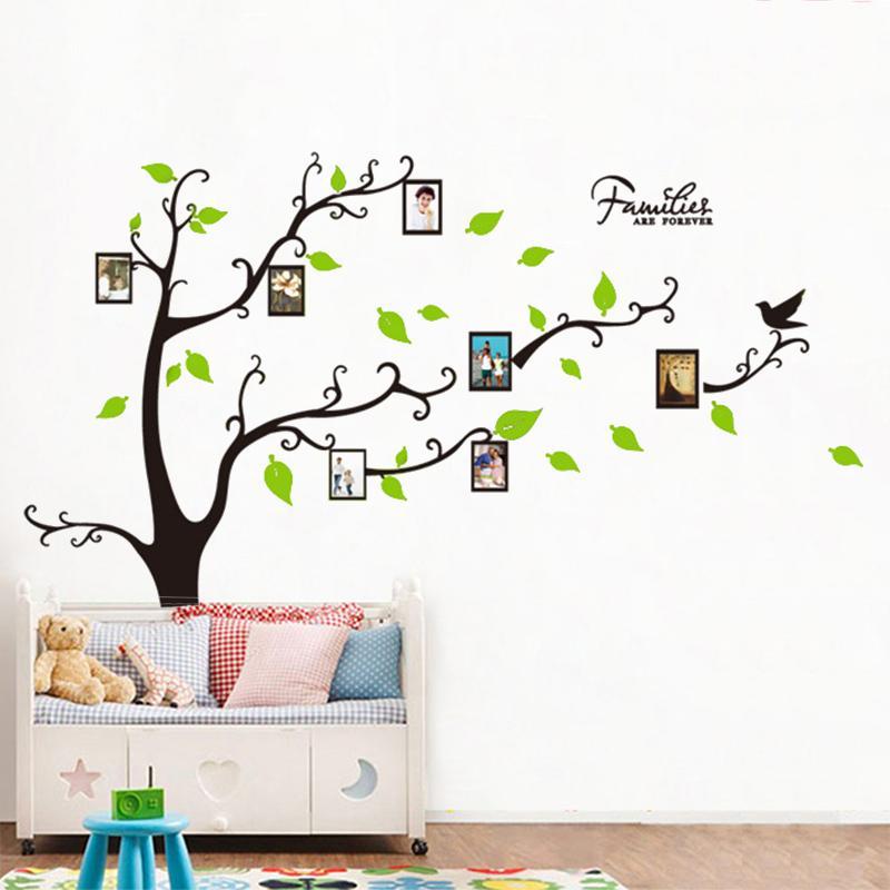 DIY otthoni nappali hálószoba fa falmatrica