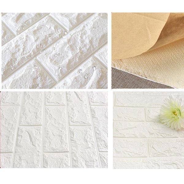 3d Wall Stickers Tégla minta Nappali hálószoba Vízálló háttérkép Felújítási papír