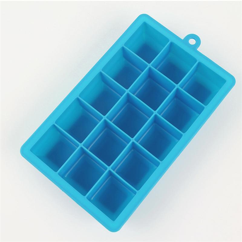 NEER DIY nagy jégkocka forma négyzet alakú szilikon tálca gyümölcs 15 rekeszes konyhai eszköz
