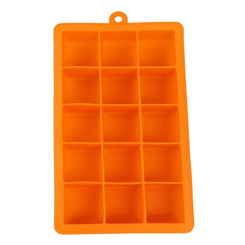 NEER DIY nagy jégkocka forma négyzet alakú szilikon tálca gyümölcs 15 rekeszes konyhai eszköz