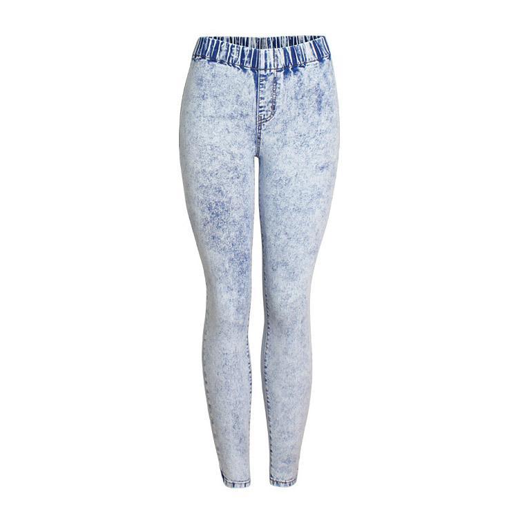 Ultra nyúlékony koptatott női farmer ceruzafarmer