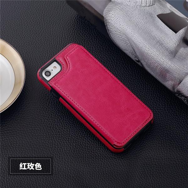 Retro PU bőr tok Iphone X/8P/8/7P/7/6P/6 tokhoz Samsung s9/s9plus/Note8 telefonokhoz