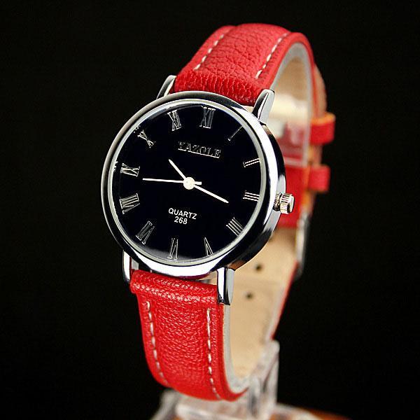 Egyszerű Hétköznapi Kvarcóra női kvarcóra bőrszíjas férfi óra