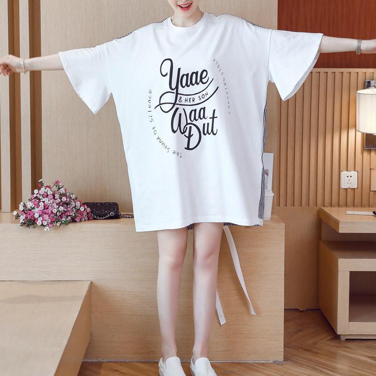 pólók ruha kifordítható ruha csíkos laza rövidujjú zsebes ruha