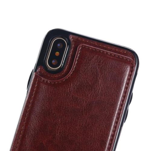 Retro PU bőr tok Iphone X/8P/8/7P/7/6P/6 tokhoz Samsung s9/s9plus/Note8 telefonokhoz