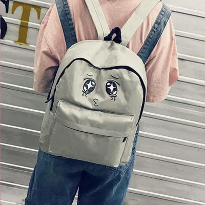 Szemes Hátizsák Harajuku Iskolatáska Vászon Táska