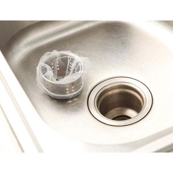 Konyhai kellékek Szűrés 100 csomag Konyhai mosogató Hordozható Szivárgás Net Filter Szemétzsák