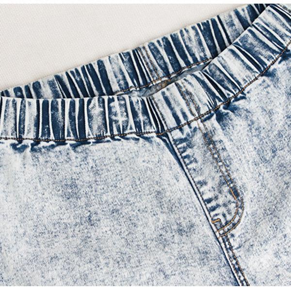 Ultra nyúlékony koptatott női farmer ceruzafarmer