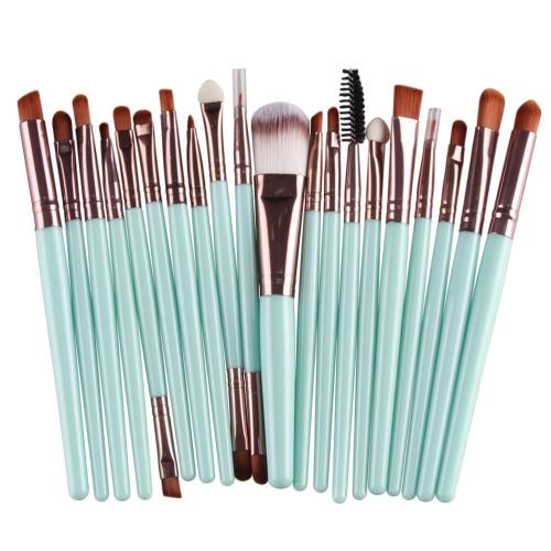 20Pcs Sminkecset készlet Sokoldalú, professzionális, finom ecset sminkhez