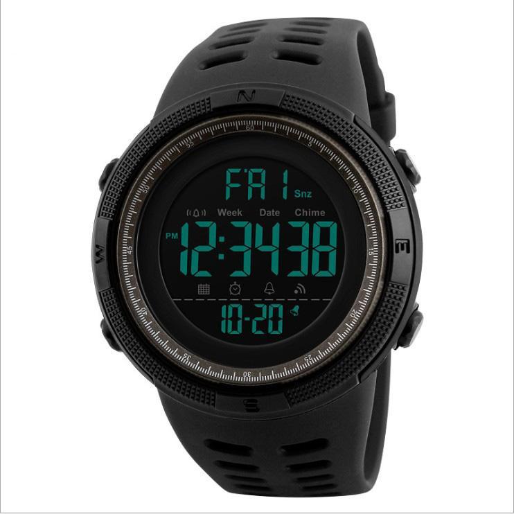 Divatos férfi elektronikus LED vízálló karóra, hallgatói sportóra