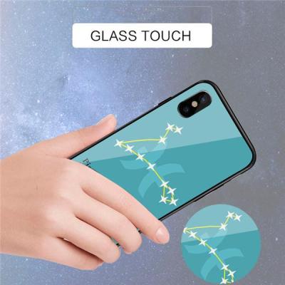 Tizenkét csillagkép edzett üveges telefontok iPhone X/8/8p/7p/7/6p/6 készülékhez