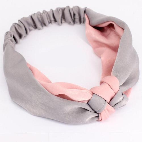 Női Egyszerű, keresztbe húzható, színes, szatén hajpánt, hajtartó, díszes bandana