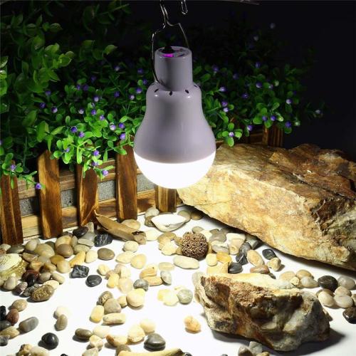 15w LED-es, napelemes, hordozható, izzós, kemping horgász lámpa
