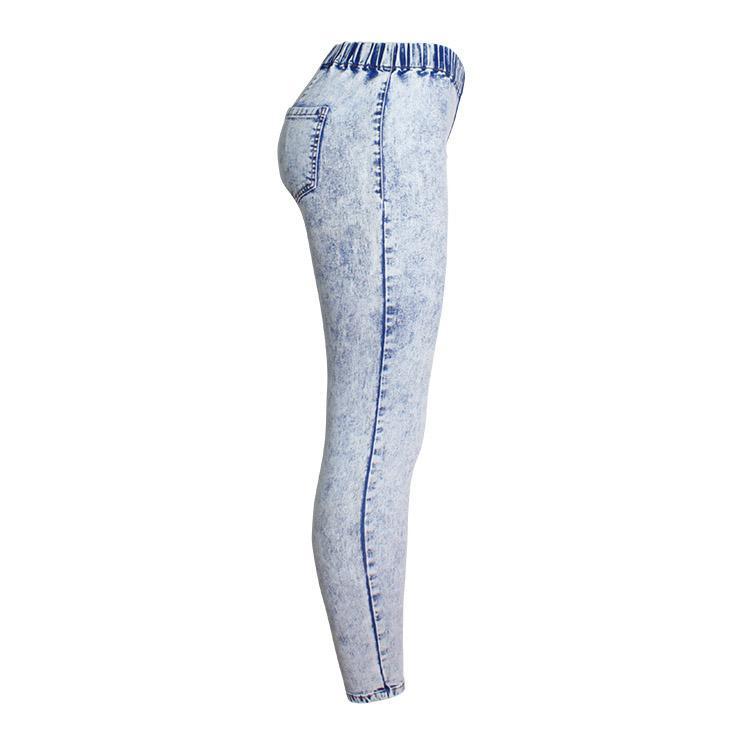 Ultra nyúlékony koptatott női farmer ceruzafarmer