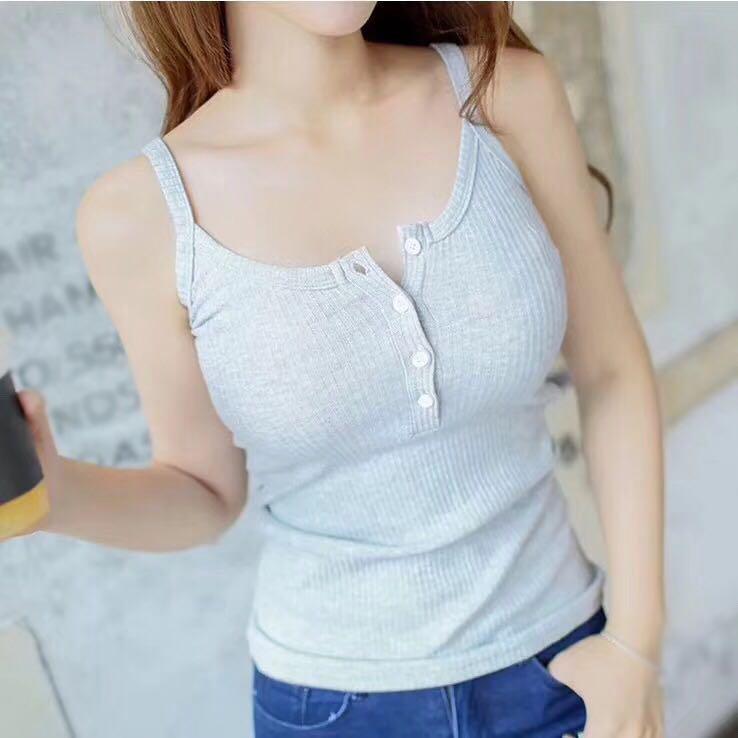 Új Tank Top Nyári Szexi Slim Solid Női Női Top Női Rózsaszín Fekete Fehér Bustier Crop Top