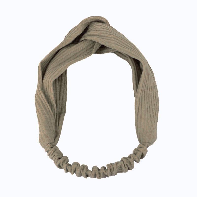 Női fejpánt, szilárd színű Vintage keresztcsomó, rugalmas pamut hajpánt, fejpánt