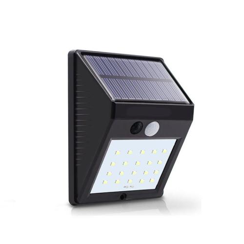 16/20 LED-es napelemes, mozgásérzékelős kültéri, udvari biztonsági lámpa
