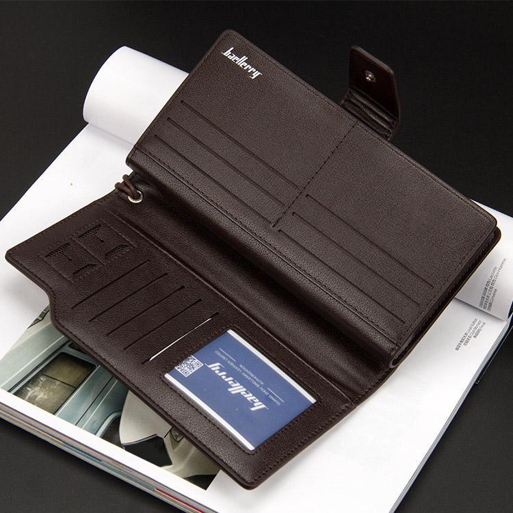 NEER multifunkcionális alkalmi férfi pénztárca, cipzáros üzleti tárca, telefontartó