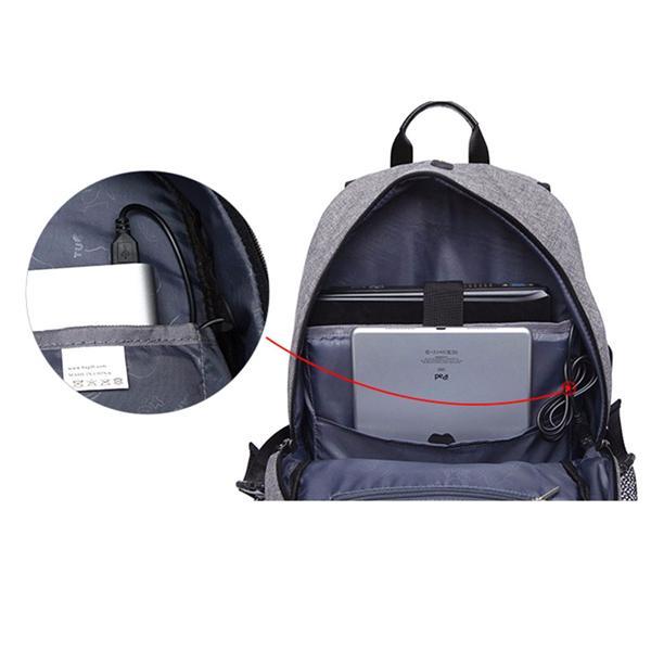 Túra hátizsák, sport, nagy méretű, kosaras hátizsák USB töltővel