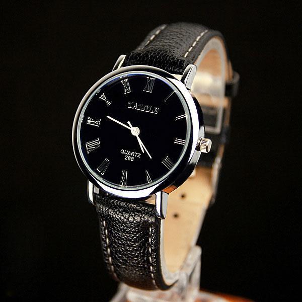 Egyszerű Hétköznapi Kvarcóra női kvarcóra bőrszíjas férfi óra