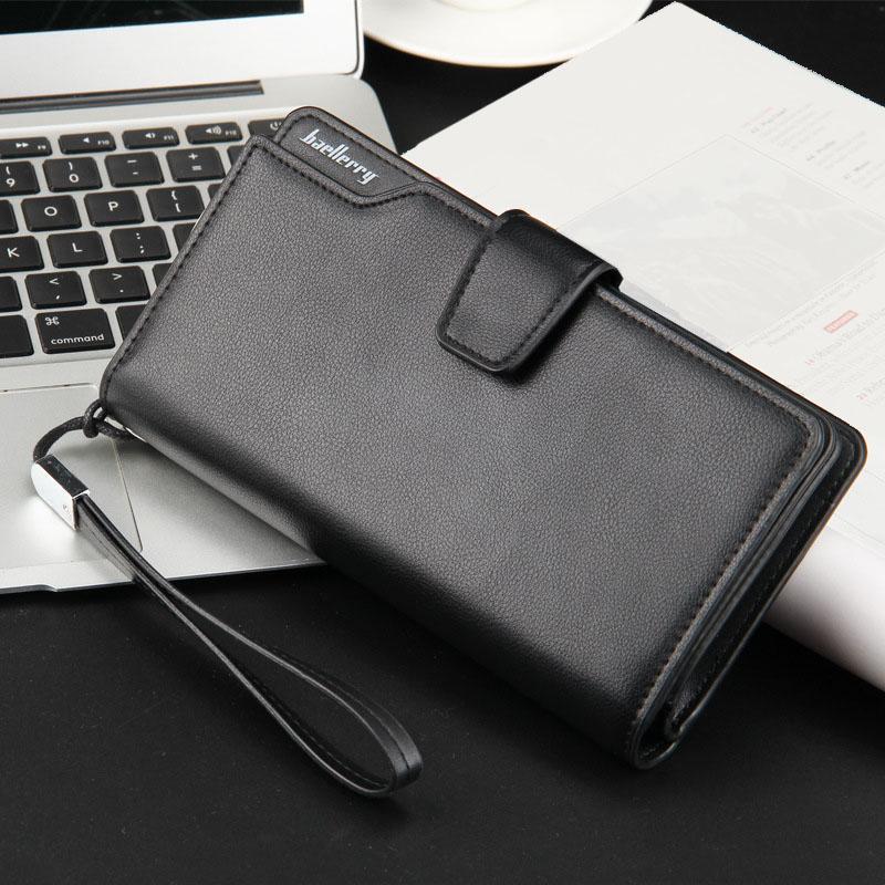 NEER multifunkcionális alkalmi férfi pénztárca, cipzáros üzleti tárca, telefontartó