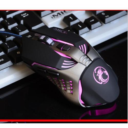 V5 játék Eat csirke egér USB programozás Négy színű mechanikus egér